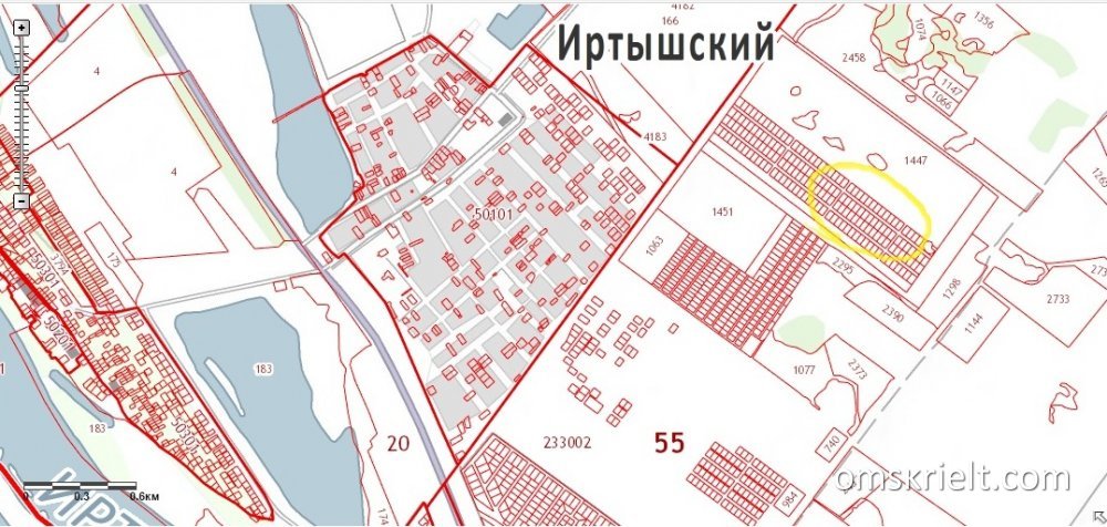 Иртышское омск карта